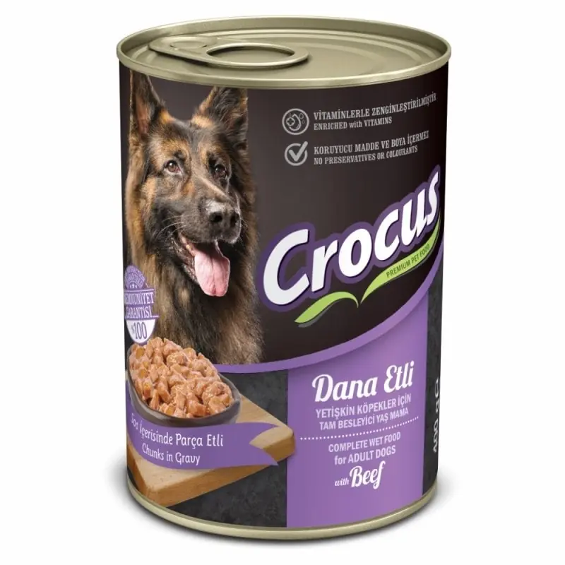Crocus Dana Etli 400 gr Yetişkin Köpek Yaş Mama