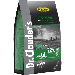 Dr.Clauder's Glutensiz Tüm Irk Hassas Yetişkin kuzulu 15 kg
