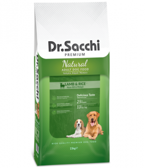 Dr.Sacchi Premium Natural Lamb Rice Yetişkin 15 kg