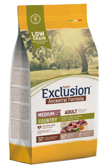 Exclusion Düşük Tahıllı Domuz Etli ve Kuzu Etli Orta Irk Yetişkin 2.5 kg