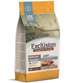 Exclusion Original Medium Maxi Düşük Tahıllı Light 12 kg