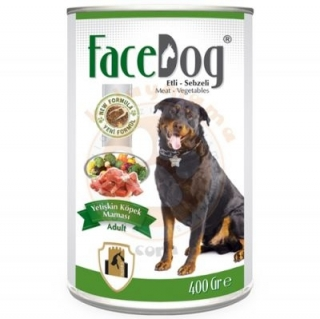 FaceDog Etli Sebzeli Yetişkin 400 gr