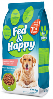 Fed&Happy Kuzu Etli Ve Pirinçli Yetişkin 3 kg