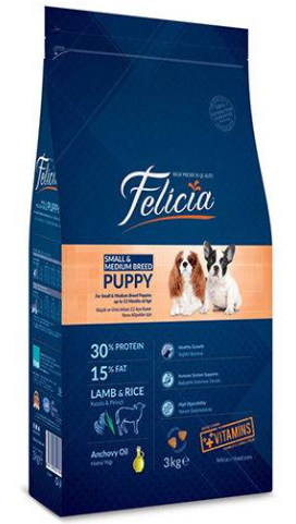 Felicia Kuzulu Küçük ve Orta Irk Yavru 3 kg
