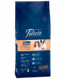 Felicia Puppy Kuzulu Küçük ve Orta Irk 15 kg
