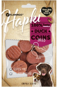 Flamingo Hapki Glutensiz Şeker İlavesiz Kurutulmuş Ördek Etli Sosis Dilimleri 85 gr