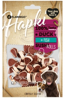 Flamingo Hapki Glutensiz Şeker Ördek Etli ve Balıklı Rulo 85 gr