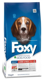 Foxy Kuzu Etli ve Pirinçli Yetişkin 12 kg