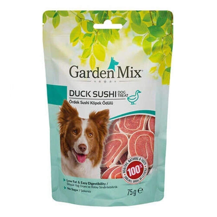 Garden Mix Duck Sushi Ördekli Sushi Köpek Ödülü 75 Gr
