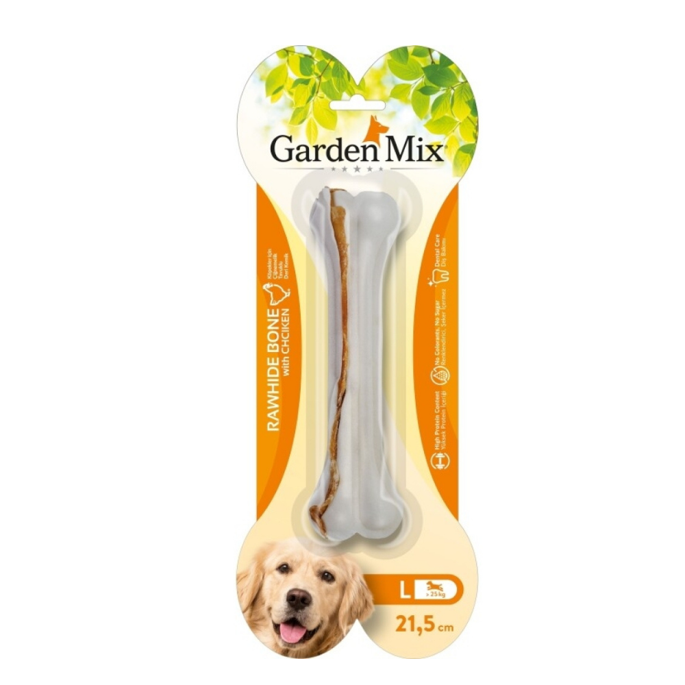 Garden Mix Tavuklu Kemik Köpek Ödülü Large 21.5 Cm