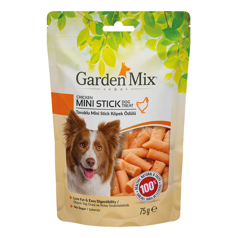 Garden Mix Tavuklu Mini Çubuk Köpek Ödül Maması 75 g