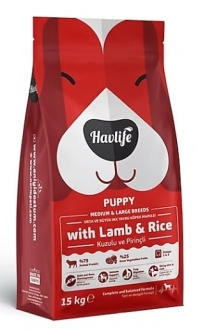 Havlife Kuzulu ve Pirinçli Orta ve Büyük Irk Yavru 15 kg