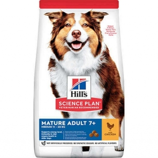 Hill's +7 Orta Irk Tavuk Etli Yaşlı 14 kg