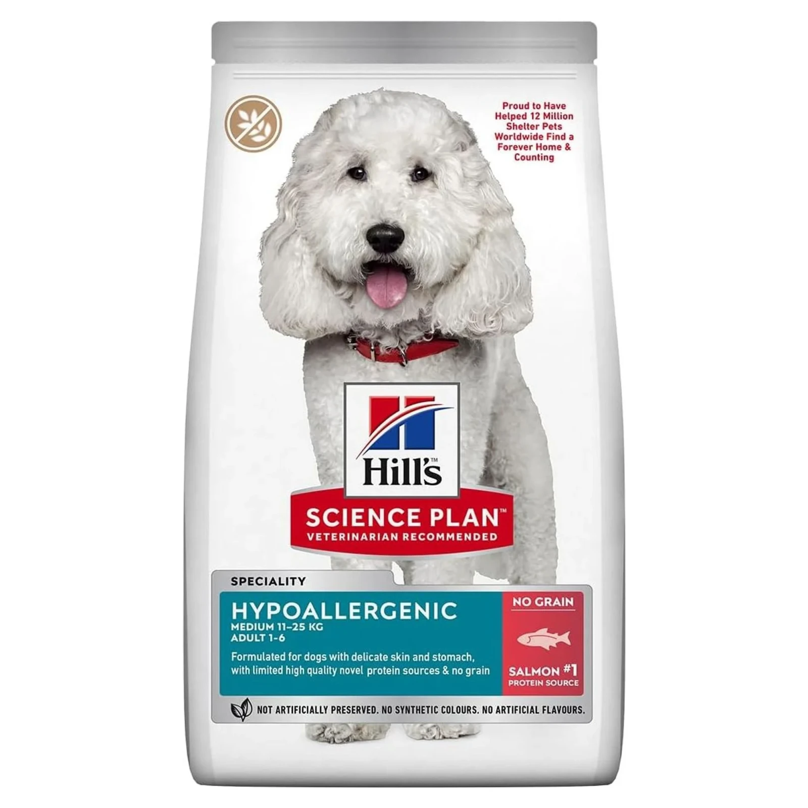 Hill's Somonlu Hipoalerjenik Orta Irk Yetişkin Köpek Maması 2.5 KG