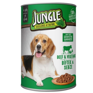 Jungle Biftekli ve Sebzeli Parça Etli 415 gr