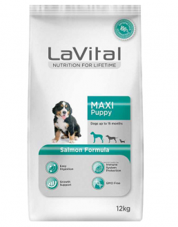 LaVital Maxi Puppy Somonlu 12 kg