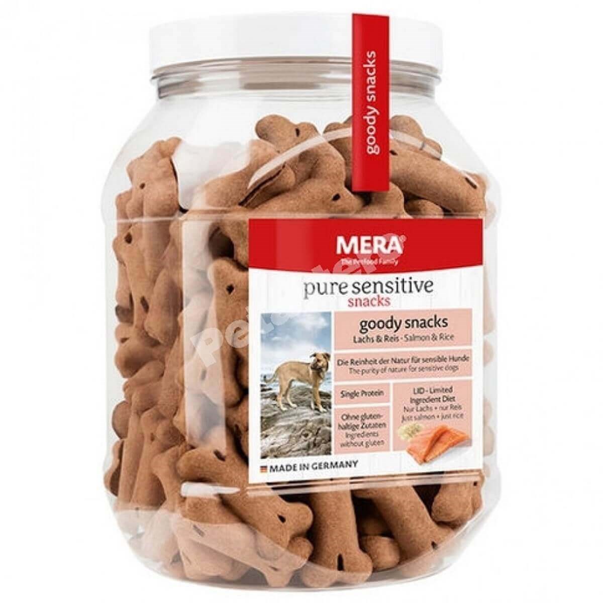 Mera Pure Sensitive Somonlu Pirinçli Köpek Bisküvisi 600 g