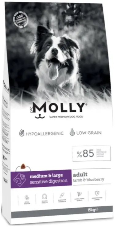 Molly Kuzu Etli Orta ve Büyük Irk Yetişkin Köpek Maması 15 KG