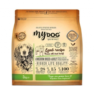 Mydog Tahılsız Orta Irk Kuzu Etli 3 kg