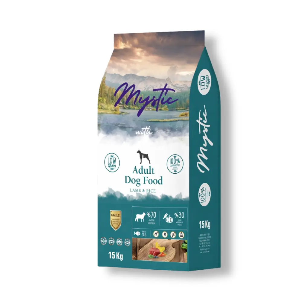 Mystic Az Tahıllı Yetişkin Kuzulu 15 kg
