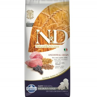 N&D Düşük Tahıllı Kuzulu Medium Maxi Yavru 12 kg