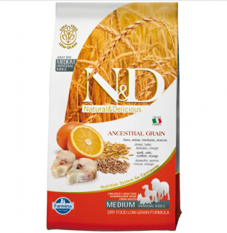 N&D Düşük Tahıllı Medium Morina Balıklı ve Portakallı 2.5 kg