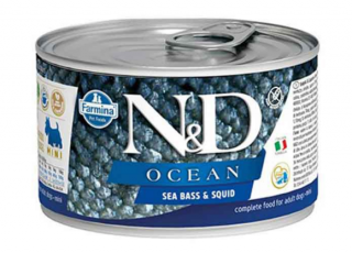 N&D Ocean Levrek ve Mürekkep Balığı Yetişkin 140 gr