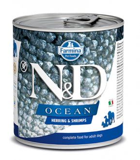 N&D Ocean Ringa Balıklı ve Karidesli 285 gr