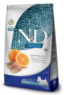 N&D Ocean Tahılsız Ringa Balıklı ve Portakallı Küçük Irk 2.5 kg