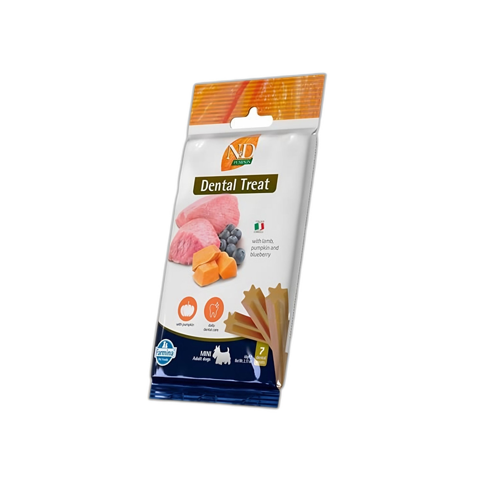 N&D Pumpkin Balkabağı Kuzu ve Yaban Mersinli Yetişkin Küçük Irk Köpek Ödül Maması 60 G