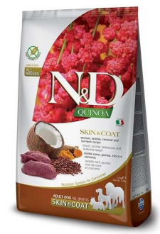 N&D Quinoa Skin Coat Tahılsız Geyik Etli 2.5 kg