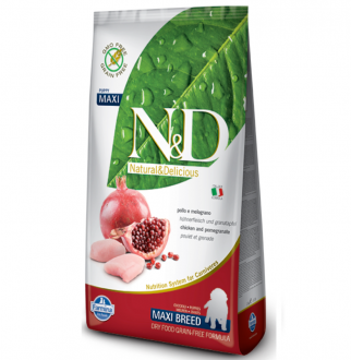 N&D Tahılsız Maxi Puppy Tavuklu ve Narlı 2.5 kg