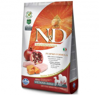 N&D Tahılsız Medium Maxi Balkabağı Tavuklu ve Narlı 2.5 kg