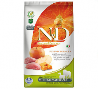 N&D Tahılsız Medium Maxi Balkabağı Yaban Domuzu ve Elmalı 2.5 kg