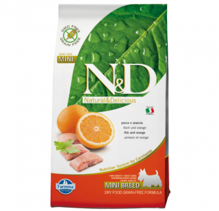 N&D Tahılsız Mini Balıklı ve Portakallı 2.5 kg