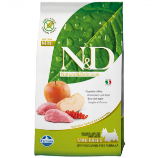 N&D Tahılsız Mini Yaban Domuzu ve Elmalı 2.5 kg
