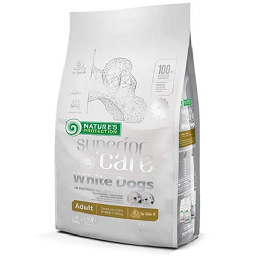Nature's Protection Small Mini White Dogs Kuzu Etli Küçük Irk Beyaz Köpek Maması 1.5 Kg