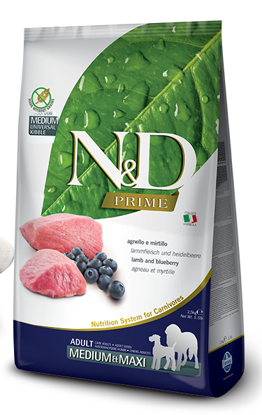 N&D Prime Tahılsız Yetişkin Medium Maxi Kuzu Yaban Mersinli 12 kg