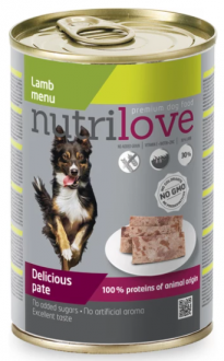 Nutrilove Tahılsız Kuzu Etli 400 gr