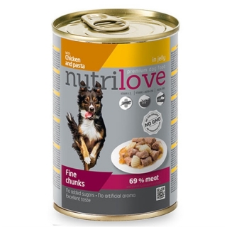 Nutrilove Tavuk ve Makarna Parça Etli 415 gr