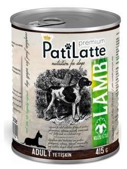 Pati Latte Premium Tahılsız Kuzu Etli Yetişkin 415 gr