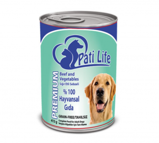Pati Life Adult Sığır Etli ve Sebzeli Tahılsız 415 gr