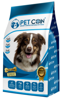 Petcoin Kuzu Etli ve Pirinçli Yetişkin 15 kg