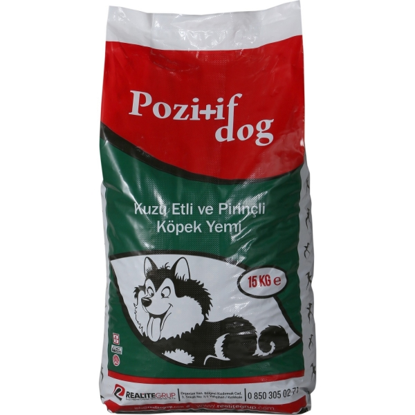 Pozitif Dog Kuzu Etli ve Pirinçli 15 kg