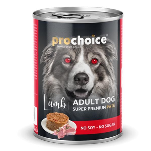 Pro Choice Kuzu Etli ve Pirinçli Ezme Yetişkin Köpek Yaş Maması 400 g