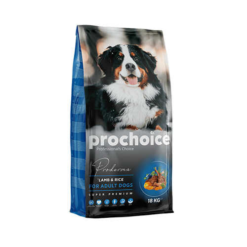Pro Choice Proderma Kuzulu ve Pirinçli Yetişkin Köpek Maması 18 Kg