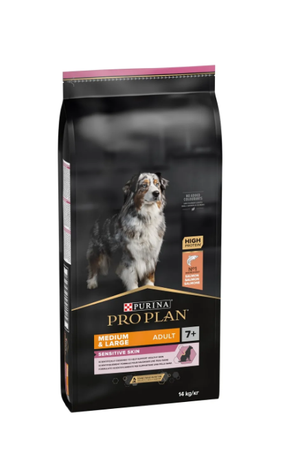 Pro Plan Large Medium Senior Sensitive Somonlu 14 kg