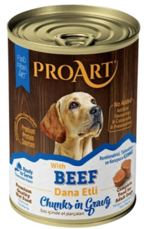 Proart Dana Etli Ve Pirinçli Parça Etli Yetişkin 400 gr