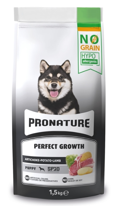 Pronature Kuzu Etli Enginarlı ve Patatesli Tahılsız Yavru 1.5 kg