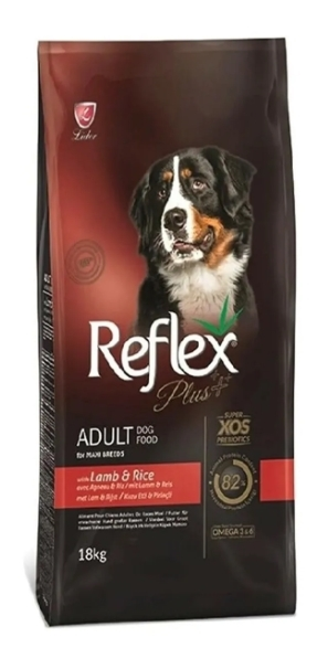 Reflex Kuzu Etli Ve Pirinçli Orta ve Büyük Irk Yetişkin 18 kg